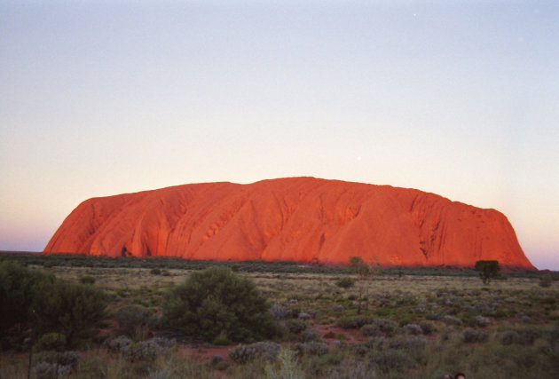zonsondergang Ayers Rock (Uluru)
