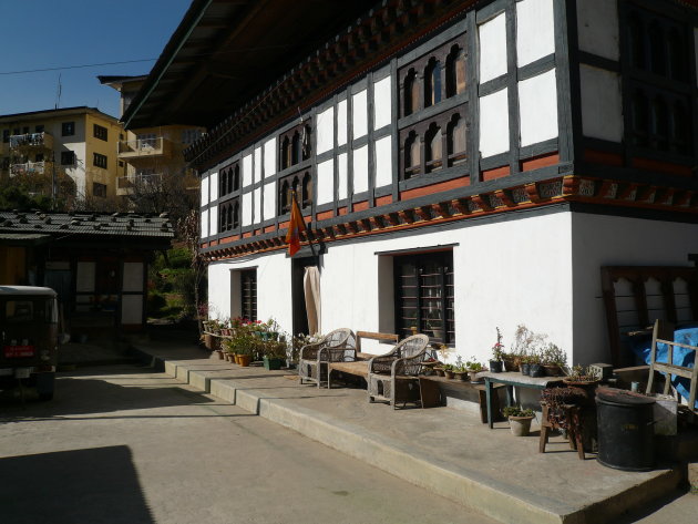 Een typisch Bhutaans huis