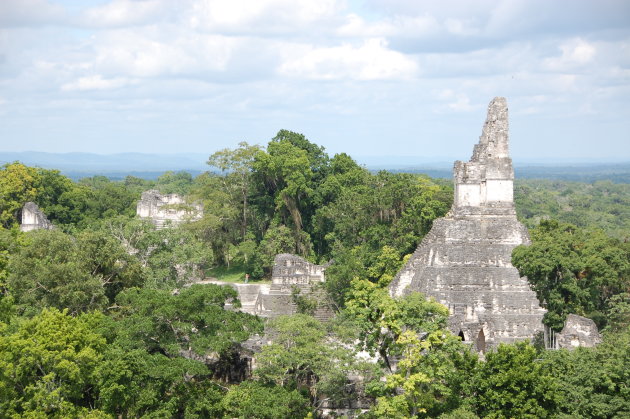 Uitzicht over Tikal