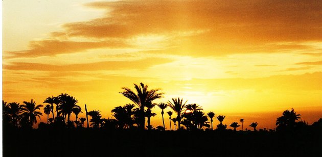 Sunset at Djerba island