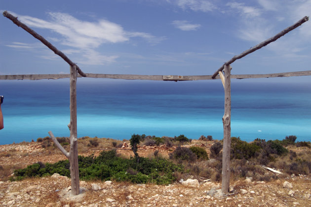 Grieks blauw zuidwestkust