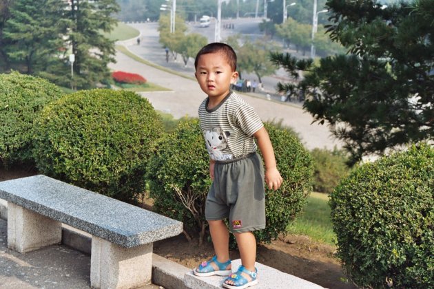 Jongetje in Pyongyang
