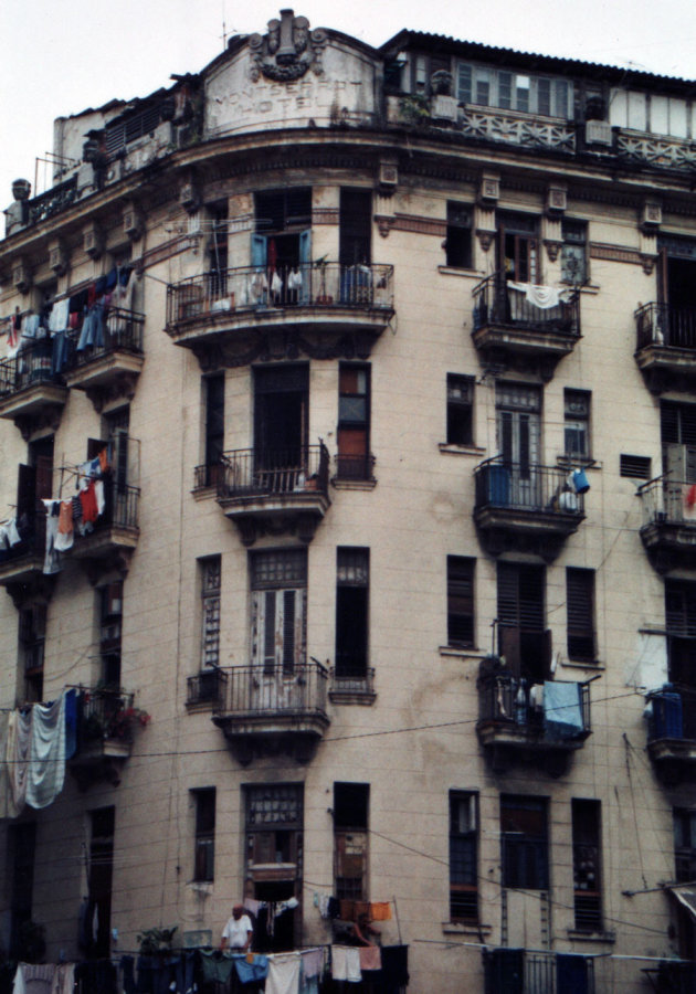 Huizenblok in Havana