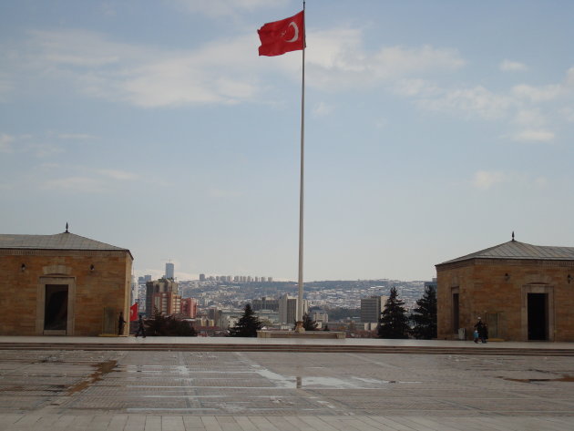 Ankara vanaf mausoleum van Atatürk