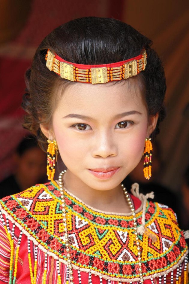 Meisje in traditionele klederdracht