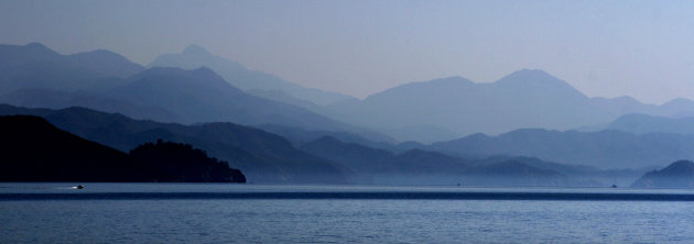 blauw panorama