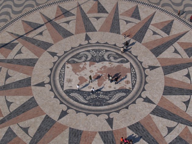 Prachtige mozaiekvloer Lissabon