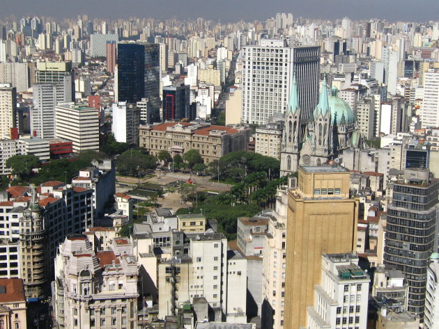 Praça da Sé vanaf Banespa gebouw