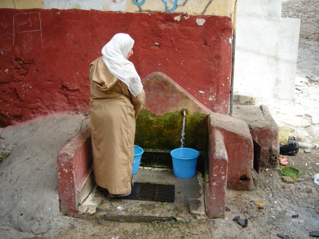 Water halen in de kasbah