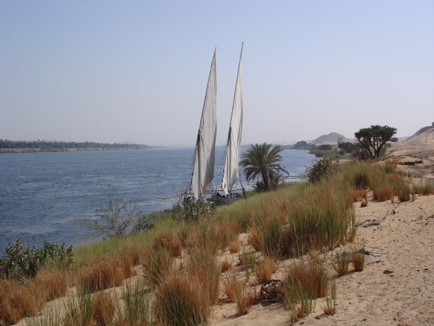 Felouka's op de Nijl