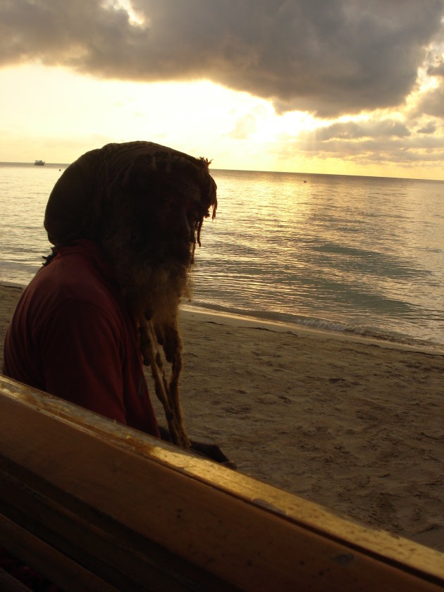 Rastafari on the beach