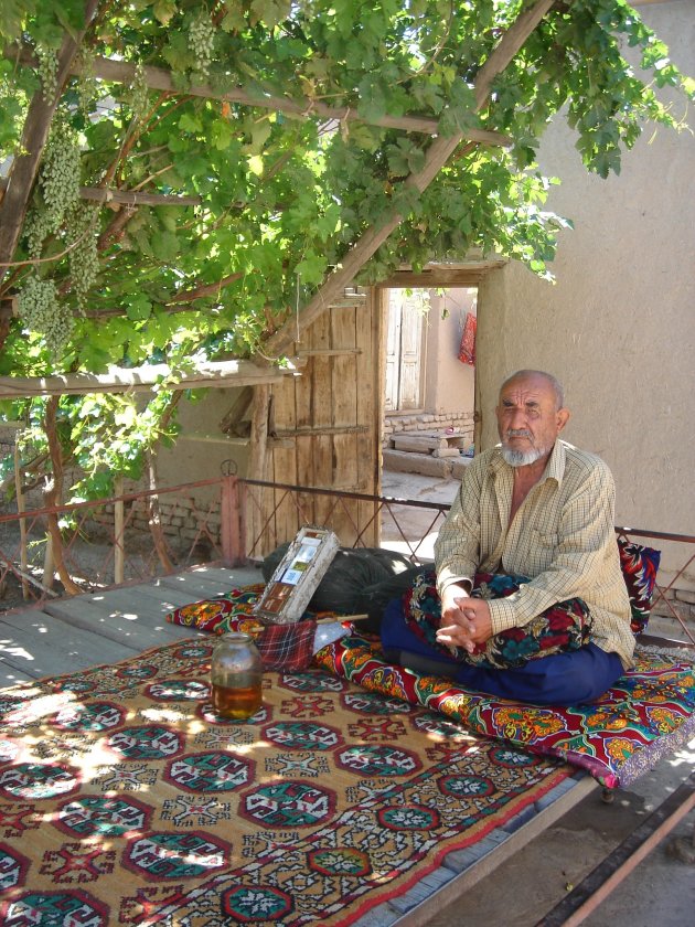 Een oude baas in Khiva.