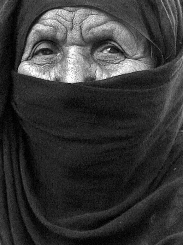 Oude Bedouinenvrouw