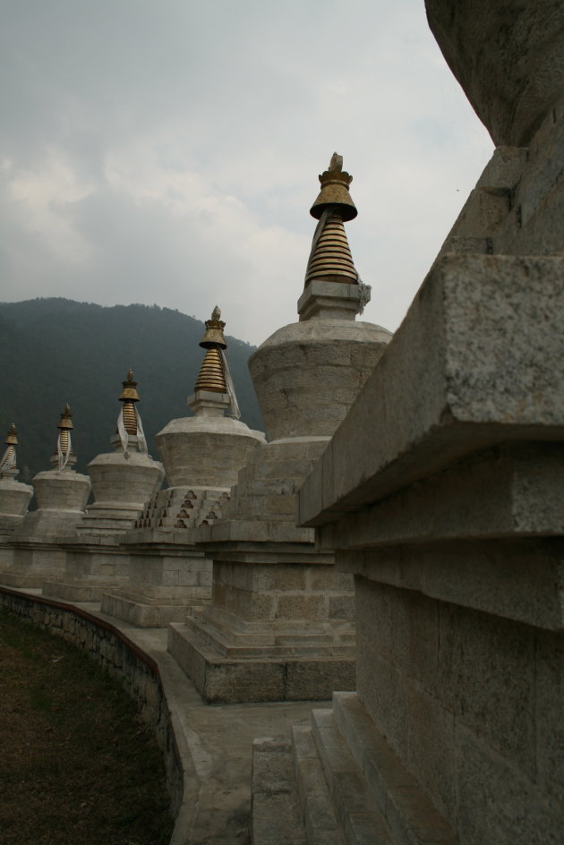 Stupas in de buurt van Thimphu