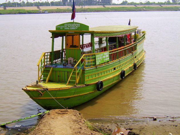 bootje over de Mekong