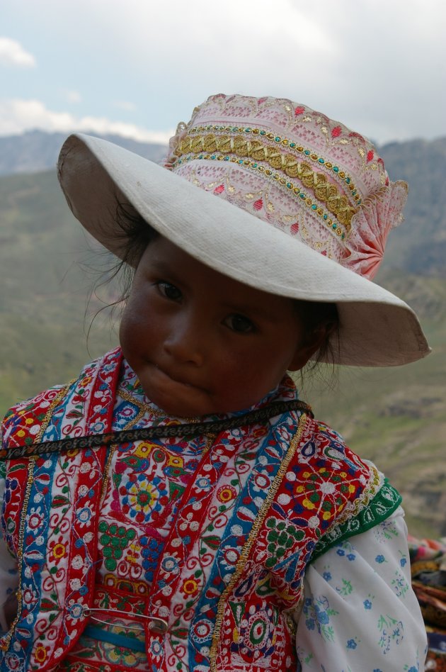 Bergmeisje in Arequipa