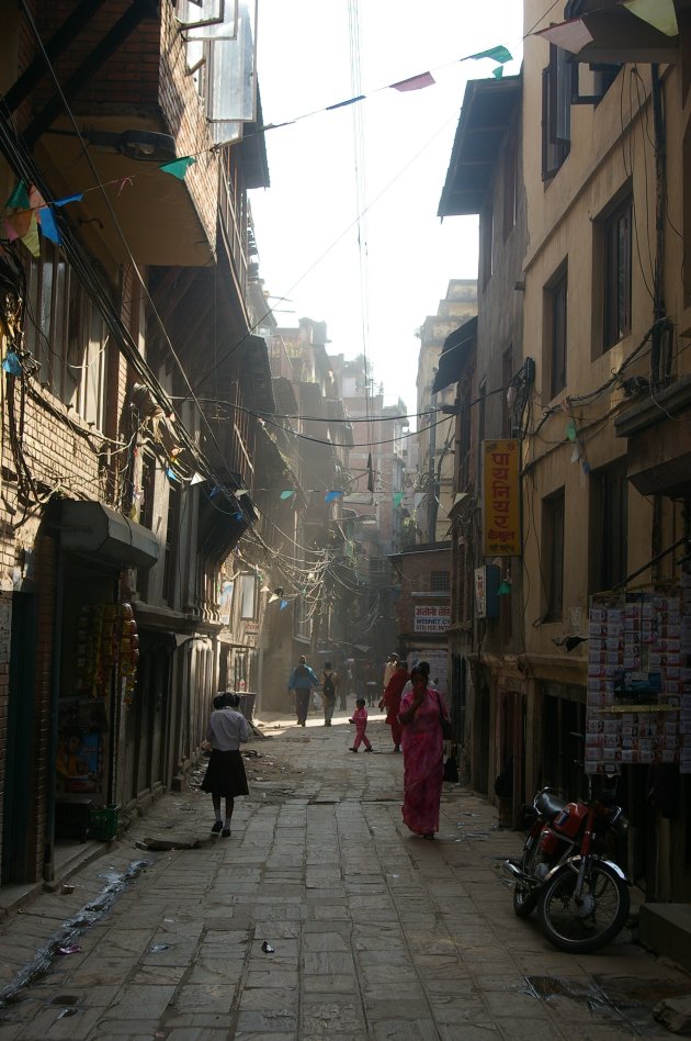 Straatbeeld Kathmandu