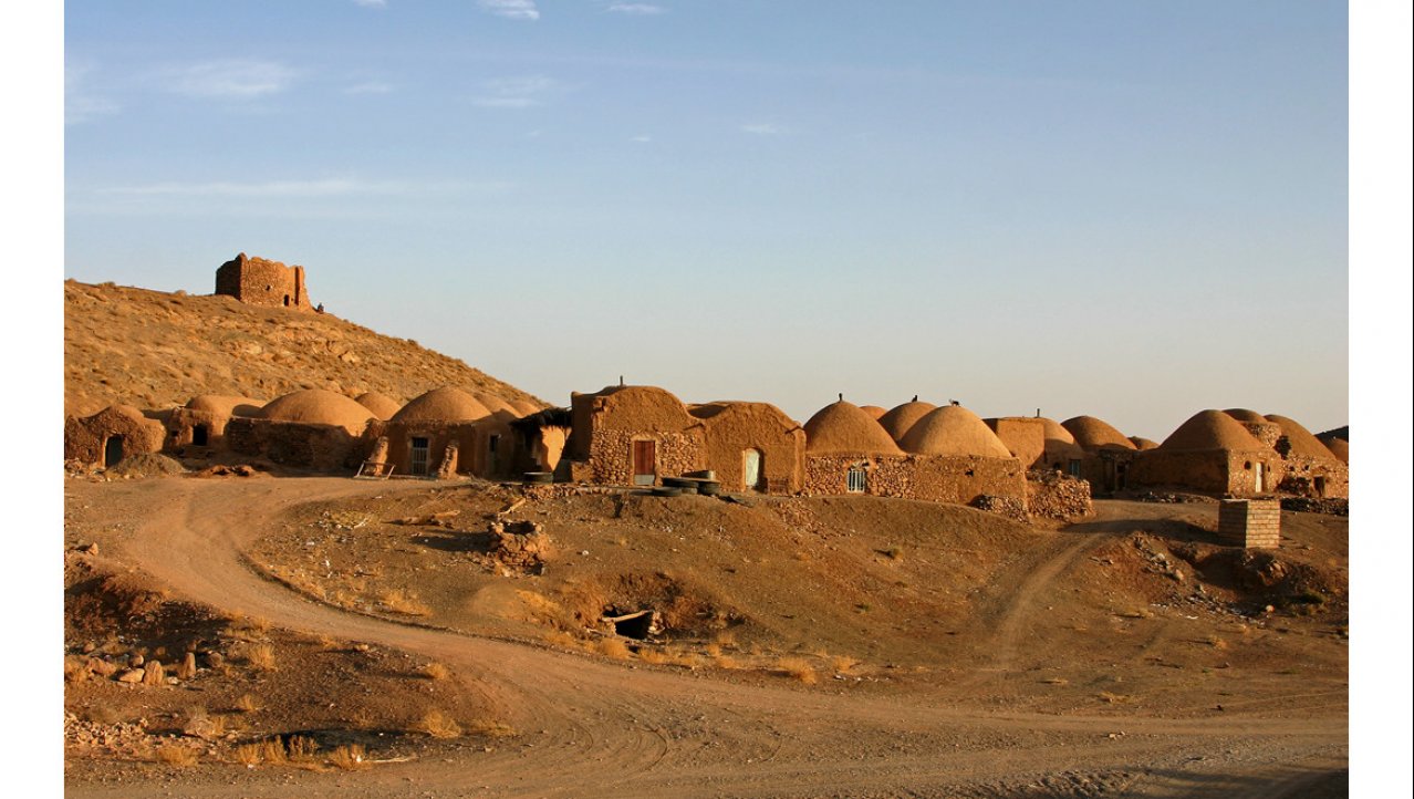 Woestijn dorp