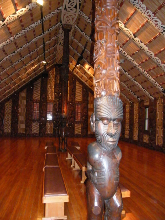 Maori meeting house.