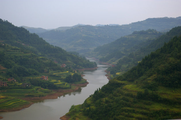 Rivier nabij Chongqing