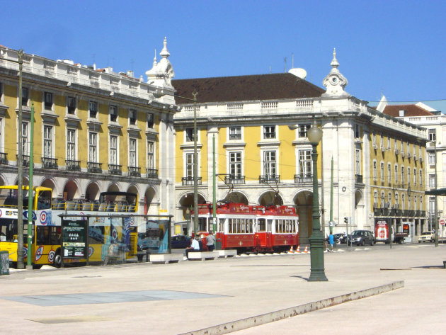 De beroemde tram in lissabon