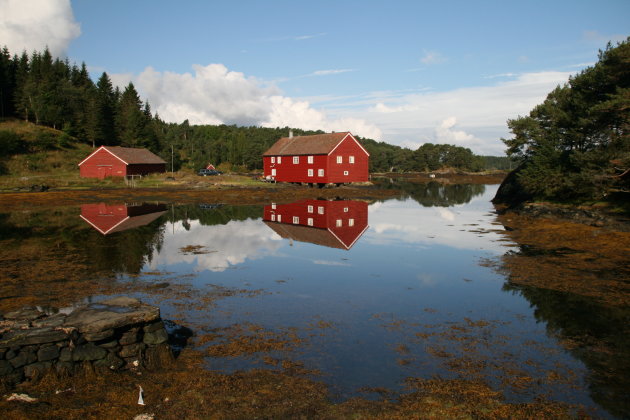 Spiegeling op Svanøy