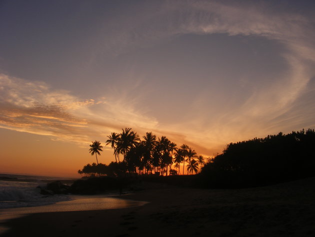 Ghana bij zonsondergang