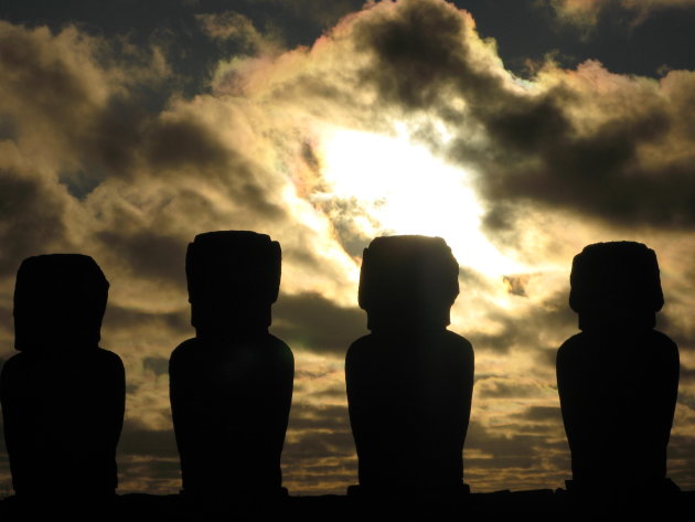 machtige moai's