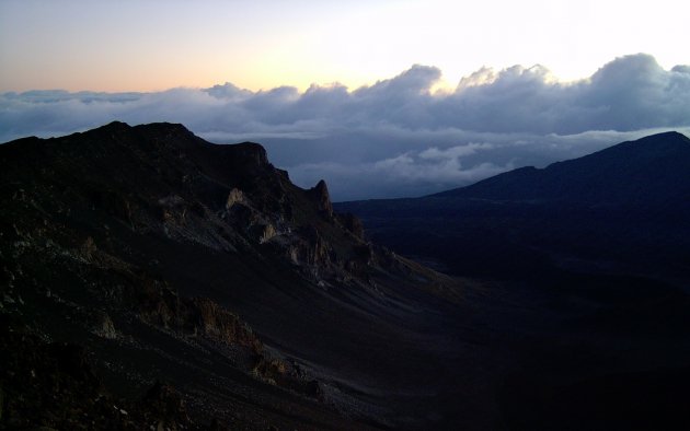 bovenop de Haleakala