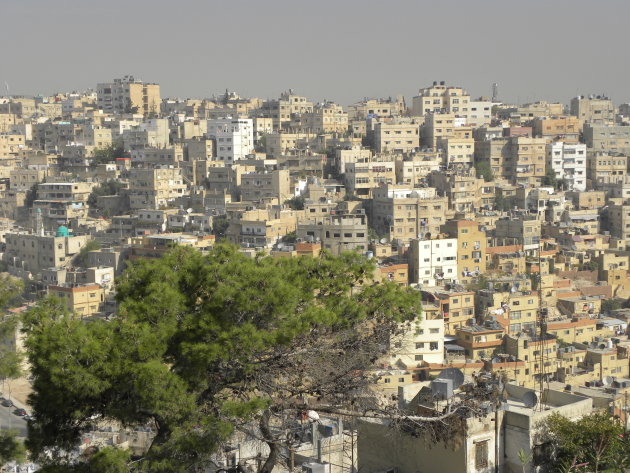 Uitzicht vanaf de citadel in Amman