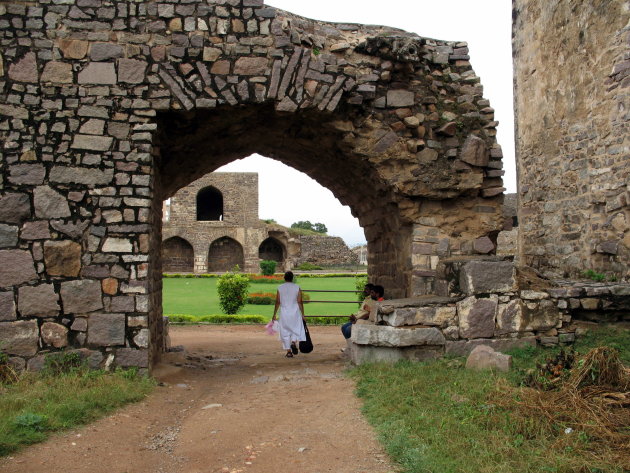 Poort in Golkonda-fort