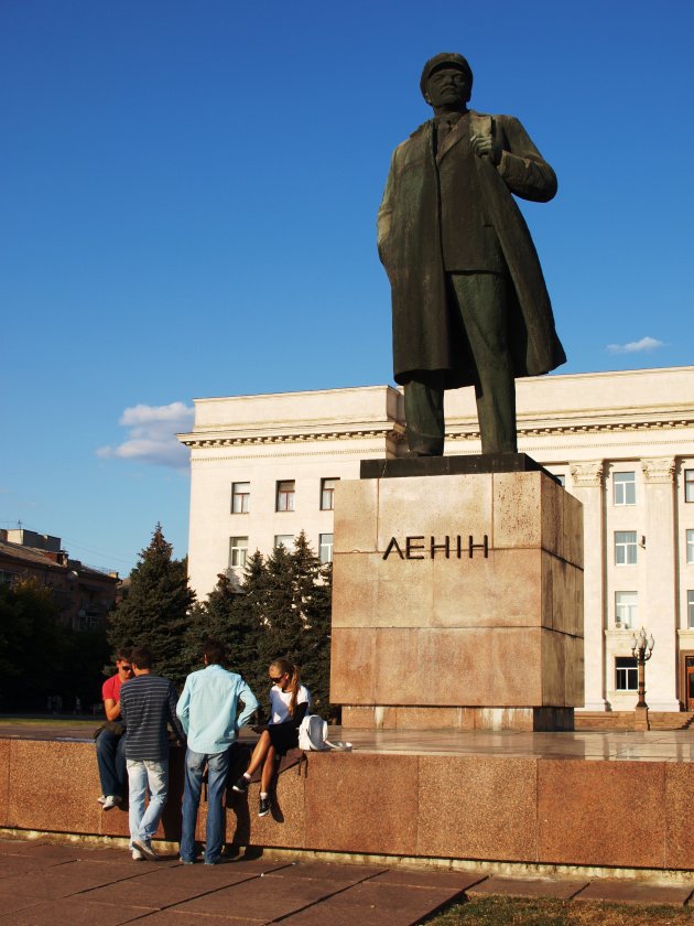 Hangjongeren en Lenin