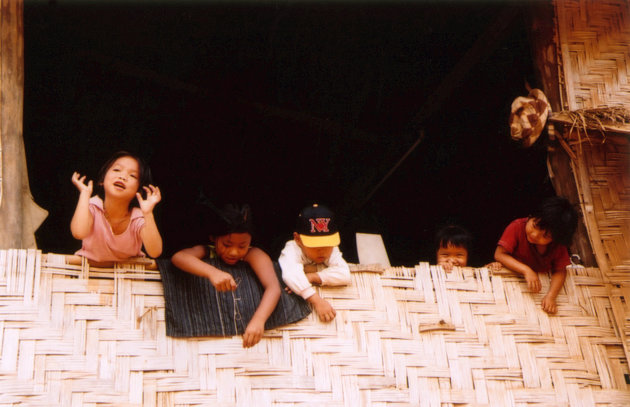 kinderen in Ban Saphai
