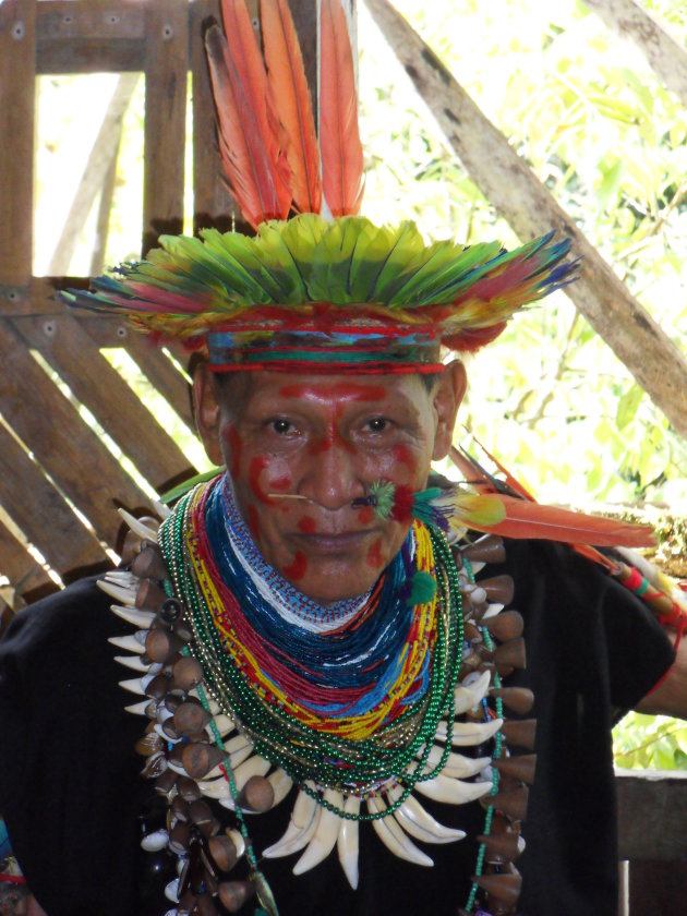 Sjamaan in Cuyabeno Jungle