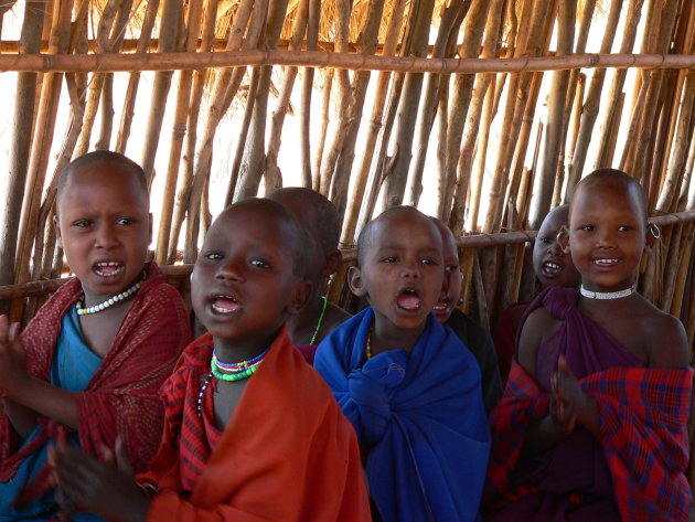 Schoolkinderen Masai