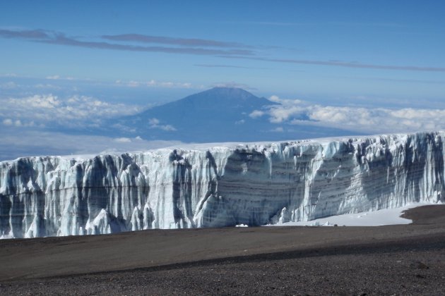 Gletsjers op Kilimanjaro