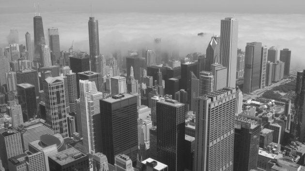 Chicago vanuit de Sears Tower
