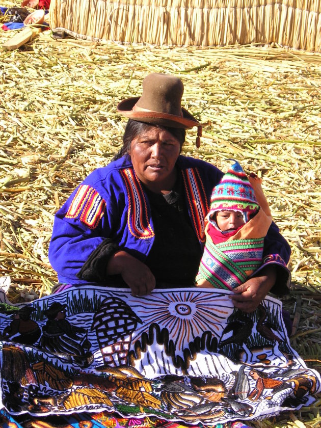 Peruaanse schone met kind