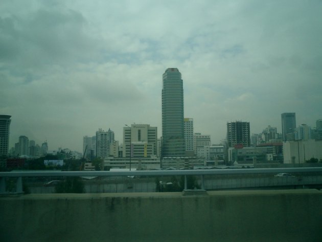 Bangkok vanuit de taxi