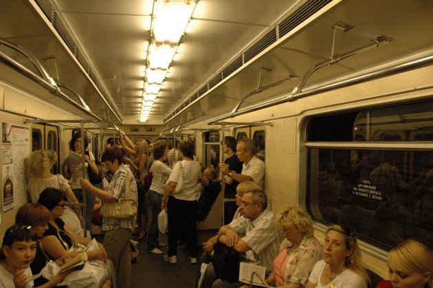 In de metro van Moskou