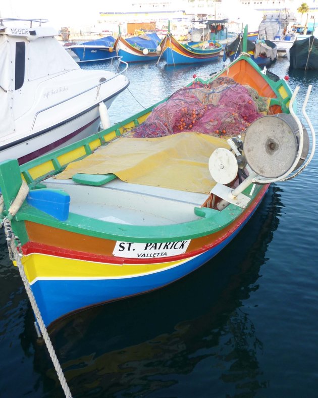 Visserbootjes op Gozo