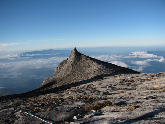 Op de top van de Gunung Kinabalu, 4095,2 meter hoog! 