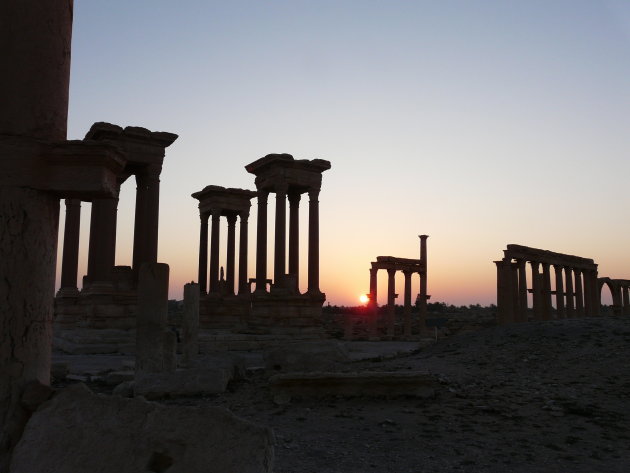 Zonsopgang in Palmyra