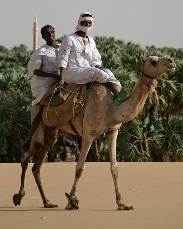 Ontmoeting bij de Nubische dorpen