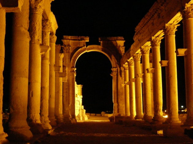 Palmyra by night