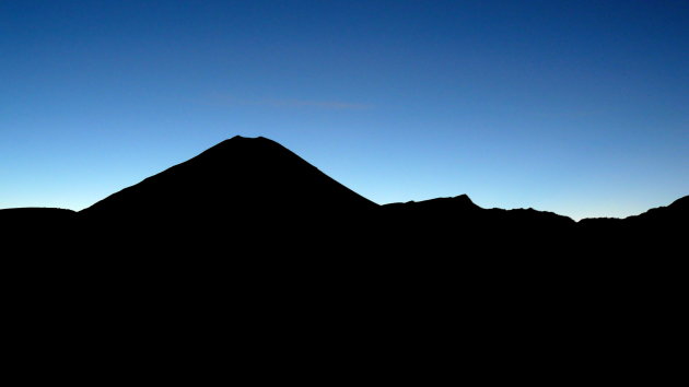 Mount Ngauruhoe see from the Oturere Hut