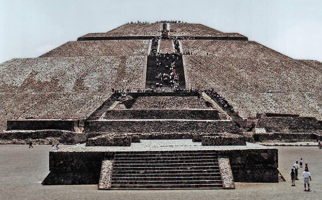 Piramide van de Zon in Teotihuacan.
