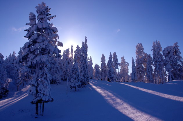 Lapland zonsondergang