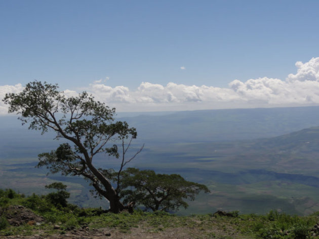 Uitzicht hooglanden Ethiopië