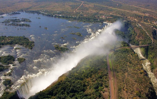 Victoria Falls bij Livingstone